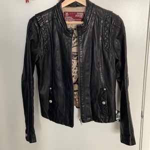 Tough lamb leather jacket